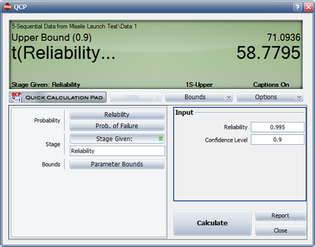 When the reliability goal of 99.5% with a 90% confidence level will be achieved.